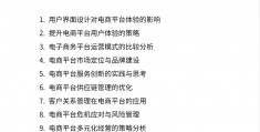 电商运营技术论文题目(电商运营技术论文题目有哪些)